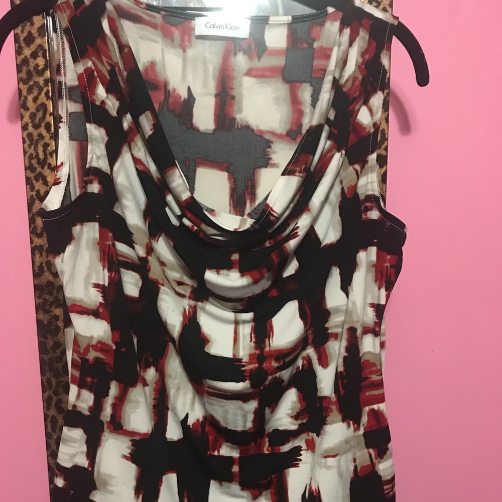 SALE Calvin Klein Cowl Neck Top